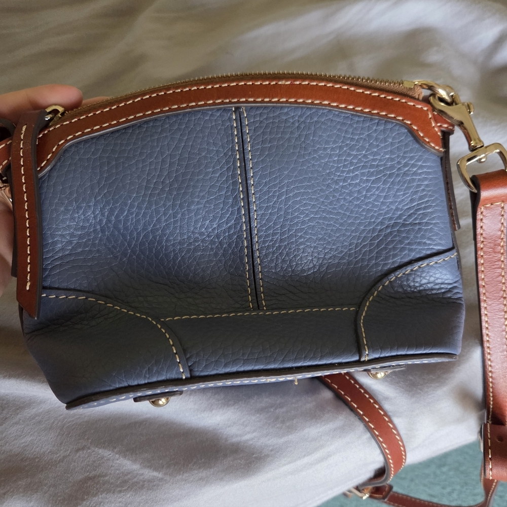Dooney & Bourke Blue and Tan Crossbody Bag - Picture 4 of 7